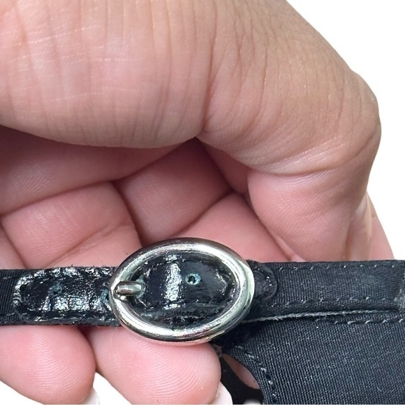 Rose Petals Black Heels Rhinestone Open Toe Size 8 - Picture 7 of 7